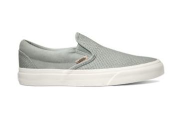 Image of Vans Classic Slip-On Casual Boot, Woven Check Belgian Block/Snow White, 5 US, VN0A38F7VMS-5 US/6.5 US