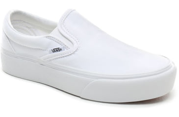 Image of Vans Classic Slip-On Platform, True White, 5.5, VN0A3JEZW00-W00-5.5