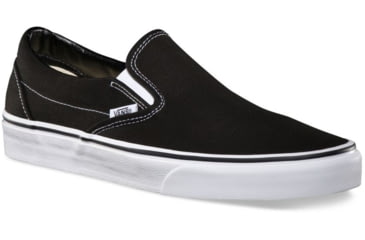 Image of Vans Classic Slip-On Shoes, 5 US M/6.5 US W, Black, VN000EYEBLK-5 US/6.5 US