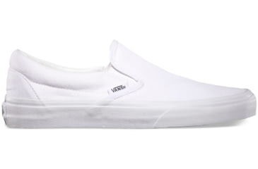 Image of Vans Classic Slip-On Shoes, 7 US M/8.5 US W, True White, VN000EYEW00-7 US/8.5 US