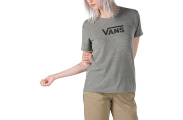 Image of Vans Classic V Ft Crew - Womens, Grey Heather, Small, VN0A4DREGRH-GH-S