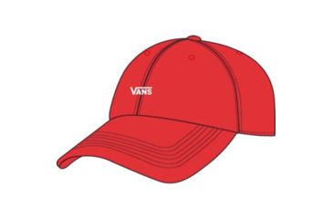 Image of Vans Court Side Hats - Womens, Poppy Red/White, One Size, VN0A31T6S89-One Size