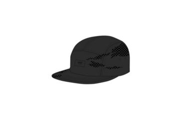 Image of Vans Davis 5-Panel Camper Cap - Mens, Black Reflective, One Size, VN000UM2KIF-One Size