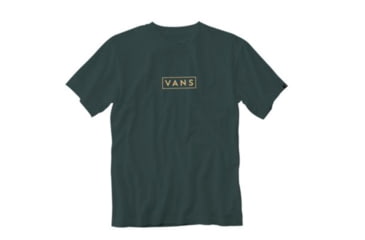 Image of Vans Easy Box SS Logo Tee - Mens, Darkest Spruce, Medium, VN0A3HREYDX-Medium
