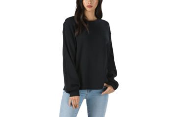 Image of Vans Lorraine Thermal Top - Womens, Black, Large, VN0A3T7KBLK-Large