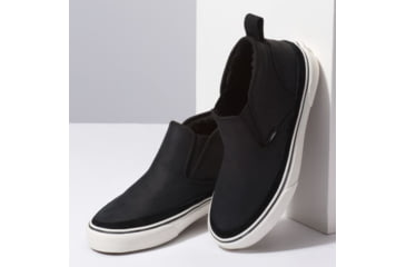 Image of Vans Mid Slip SF MTE Winter Shoes, Black/Marshmallow , Mens 9.5 US, Womens 11 US, VN0A3ZCA1KP-9-5-US-11-US