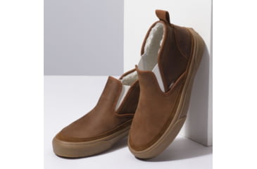 Image of Vans Mid Slip SF MTE Winter Shoes, Dachshund/Medium Gum , Mens 9.5 US, Womens 11 US, VN0A3ZCAUMS-9-5-US-11-US