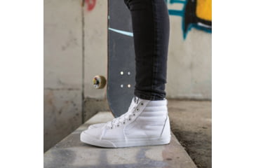 Image of Vans SK8-Hi Shoes, 7 US M/8.5 US W, True White, VN000D5IW00-7 US/8.5 US