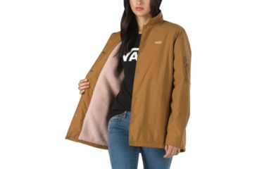 Image of Vans Thanks Coach Sherpa MTE Jacket - Womens, Rubber, Small, VN0A3PDNRBT-Small