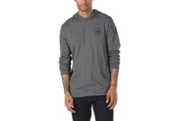 Image of Vans Van Doren Hooded Tee - Mens, Asphalt Heather, Small, VN0A36ZPO8W-Small