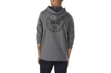 Image of Vans Van Doren Hooded Tee - Mens, Asphalt Heather, Small, VN0A36ZPO8W-Small