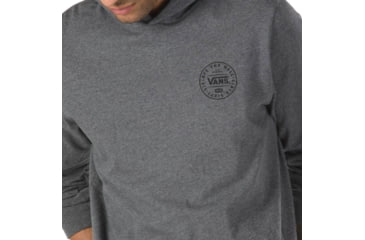 Image of Vans Van Doren Hooded Tee - Mens, Asphalt Heather, Small, VN0A36ZPO8W-Small
