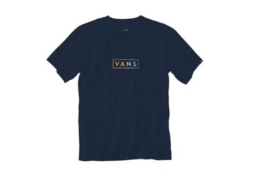 Image of Vans Vans Easy Box Short Sleeve T-Shirt - Mens, Dress Blues, Extra Large, VN0A3HRELKZ-XLarge