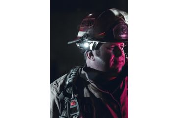 Image of Vantage II Helmet Flashlight, 350 Lumens w/fire helmet mount, CR123A lithium battery