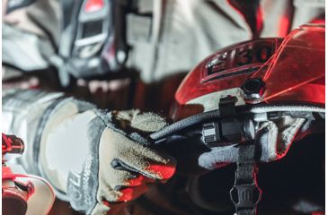 Image of Vantage II Helmet Flashlight, 350 Lumens w/fire helmet mount, CR123A lithium battery