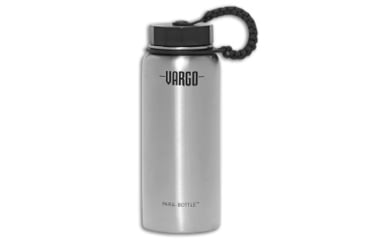 Image of Vargo Outdoors Vargo Stainless Steel Para-Bottle Water Bottle 34 oz. 1 liter, Silver, adult, BHQ-65006