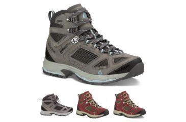 Image of Vasque Breeze III GTX Hiking Boot - Women's, Gargoyle/Blue, Gargoyle/Stone Blue, Red Mahogany/Black Olive, Red/Brown Olive