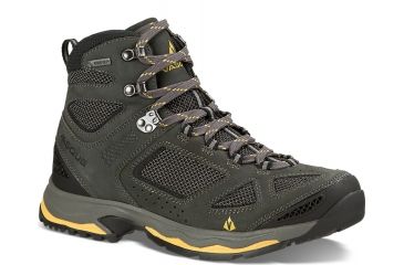 Image of Vasque Breeze III GTX Hiking Boots Mens, Magnet/Yellow, 7 US 07194M 070