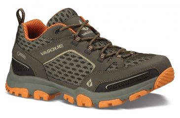 Image of Vasque Inhaler Low GTX Hiking Shoe - Mens-Black/Rust-Medium-9.5 US