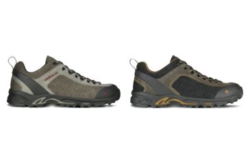 Image of Vasque Juxt Hiking Shoe - Mens, Aluminum/Chili Pepper, Peat/Sudan Brown