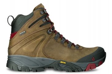 Image of Vasque Taku GTX Hiking Boot - Women's-Tan/Chili Pepper-Medium-11 US