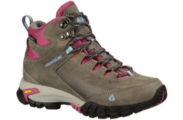 Image of Vasque Talus Trek UltraDry Mid Hiking Boot - Women's-Gargoyle/Damson-Medium-10