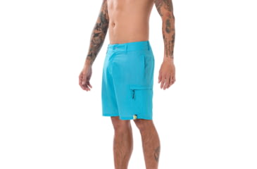 Image of Vast Linen Mondos Men's Boardshort, Aqua, B3247-Aqua