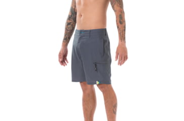 Image of Vast Linen Mondos Men's Boardshort, Charcoal Grey, B3247-Grey