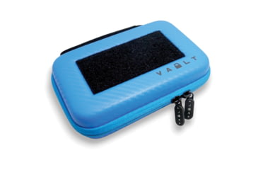Image of Vault Case Nano Case, 7in x 4.5in x 2in, Blue Carbon Fiber Pattern Outer Shell, VLTNANOBLUCBN