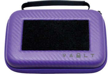 Image of Vault Case Nano Case, 7in x 4.5in x 2in, Purple Faux Carbon Fiber Outer Shell, VLTNANOPRPCBN