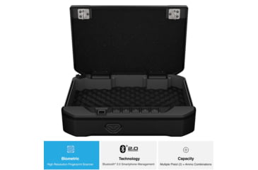 Image of Vaultek Safe Compact Biometric Bluetooth 2.0 Smart Safe, 20 Series, Black, VS20i-BK
