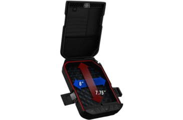 Image of Vaultek Safe LifePod Rugged Airtight Weather Resistant Storage w/ Built-in Lock, Black, XLP10-BK