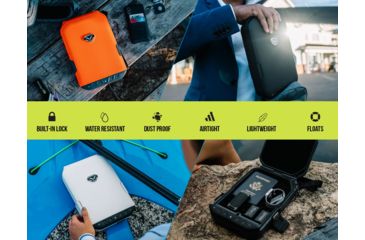 Image of Vaultek Safe LifePod Rugged Airtight Weather Resistant Storage with Built-in Lock, Covert Black VLP1.0-BK