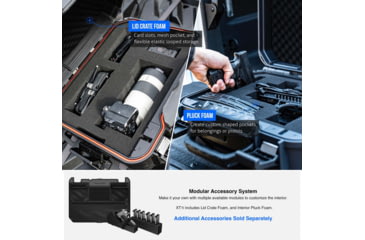 Image of Vaultek Safe LifePod XT Standard-size Safe w/Base Pluck Foam and Protective Lid Crate Foam Panel, Black, VLP-XT1i-BK