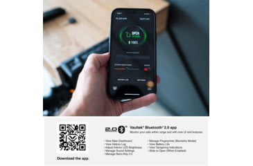 Image of Vaultek Safe SR20i Biometric and Bluetooth 2.0 Slider Safe, Black, SR20i-BK