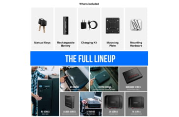 Image of Vaultek Safe SR20i Biometric and Bluetooth 2.0 Slider Safe, Black, SR20i-BK