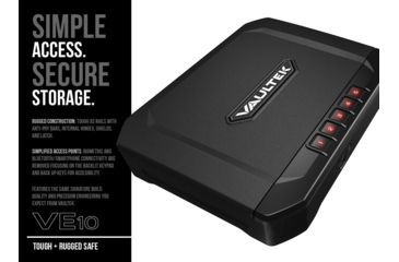 Image of DEMO, Vaultek Safe Essential Series VE10 Safe, Black, VE10-BK