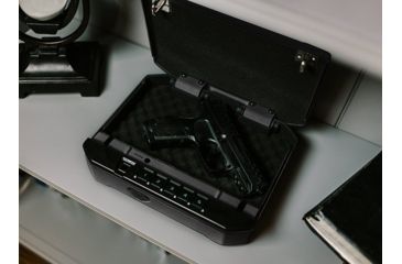 Image of Vaultek Safe VT10i Biometric Bluetooth Smart Safe w/ Auto-Open Lid, Rechargeable Battery, Black, VT10i-BK