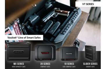 Image of Vaultek Safe VTi Full-Size Biometric Bluetooth Pistol Vault, Black, VTi-BK