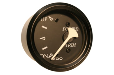 Image of VDO Allentare Black Trim Gauge - For Use w/Mercury/Volvo/Yamaha 2001+ Engines - 12V - Black Bezel 60792