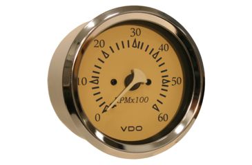 Image of VDO Allentare Teak 6000RPM 3-3/8" 85mm Sterndrive Tachometer - 12V 61094