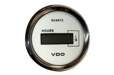 Image of VDO Allentare White DC Hourmeter LCD Gauge - 52mm - 10-32V 66647