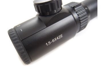 Image of Veber VPOI 1.5-6x42mm LightMaster Series Rifle Scope w/ Illuminated German 4 Post Reticle, 30 mm Tube, SFP, Black, GSKOVPOILS15642
