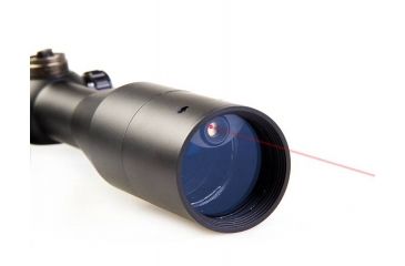 Image of Veber VPOI 2.5-10x42mm LightMaster Series Rifle Scope w/ Illuminated German 4 Post Reticle, 30 mm Tube, Dual Focus and Internal Red Laser, SFP, Black, GSKOVPOILS251042L