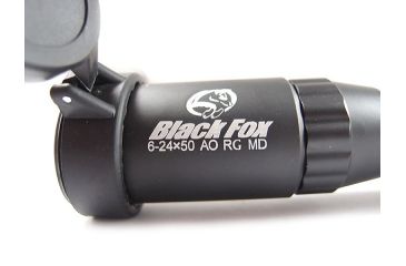 Image of Veber VPOI 6-24x50mm Black Fox Series Rifle Scope w/ Red/Green/Blue Illuminated US Mil-Dot Retile Reticle, 1in Tube, Dual Focus, SFP, Black, GSKOVPOILS62450BF