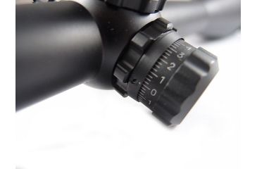 Image of Veber VPOI 6-24x50mm Black Fox Series Rifle Scope w/ Red/Green/Blue Illuminated US Mil-Dot Retile Reticle, 1in Tube, Dual Focus, SFP, Black, GSKOVPOILS62450BF