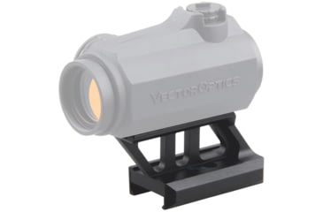 Image of Vector Optics 1.0 inch Profile Cantilever Picatinny Riser UN Mount, Black, SCRA-72
