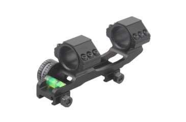 Image of Vector Optics ACD Angle Indicating Scope Mount, 30mm/ 1in Tube, 6063-T6, Matte, w/ Bubble Level and Picatinny Rail, Black, SCACD-14
