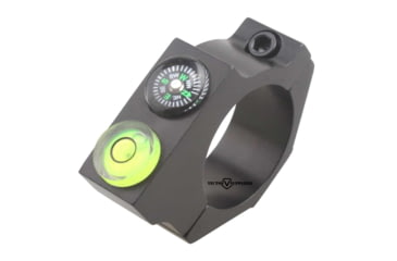 Image of Vector Optics ACD Mount Ring, 25.4mm Tube, 6063-T6, Matte, w/ Offset Level Bubble &amp; Compass, Black, SCACD-06