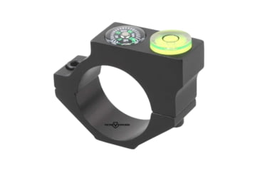 Image of Vector Optics ACD Mount Ring, 25.4mm Tube, 6063-T6, Matte, w/ Offset Level Bubble &amp; Compass, Black, SCACD-06